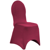 Burgundy Spandex Banquet Chair Cover