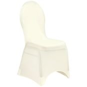 Ivory Spandex Banquet Chair Cover