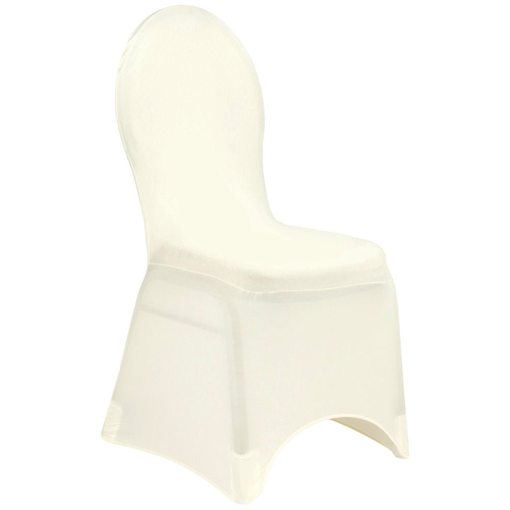 Ivory Spandex Banquet Chair Cover