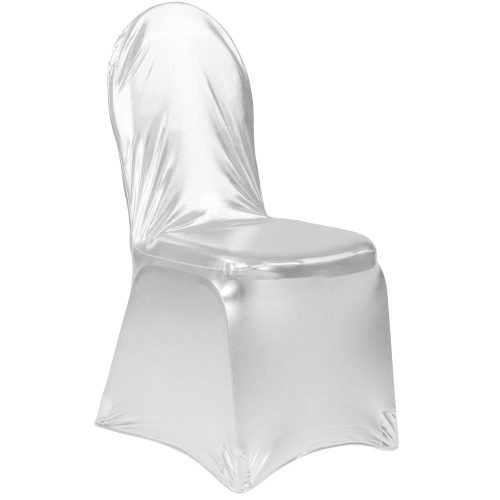Silver Spandex Banquet Chair Cover