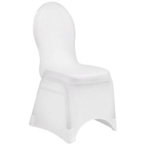 White Spandex Banquet Chair Cover