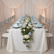 Light Blue Taffeta Napkin