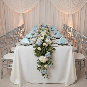 Light Blue Taffeta Napkin