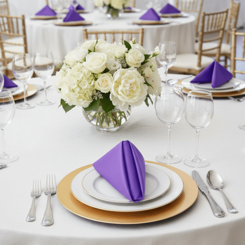 Purple Taffeta Napkin