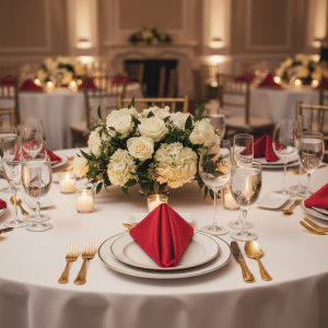 Red Taffeta Napkin