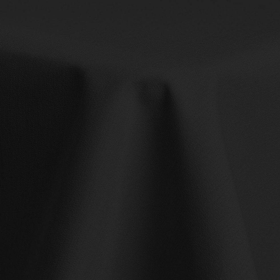 Black Polyester Linen