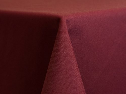 Burgundy Polyester Linen