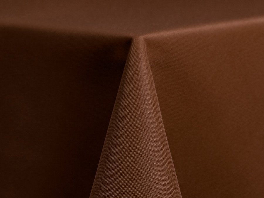 Chocolate Polyester Linen