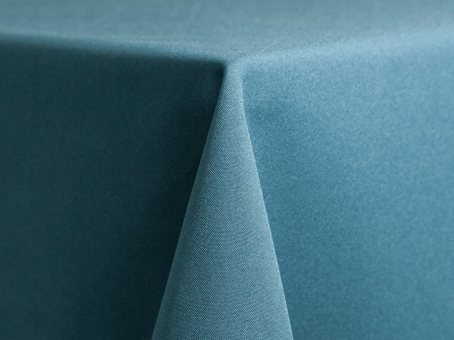 Dusty Blue Polyester Linen