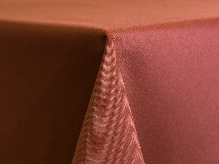 Rust Polyester Linen