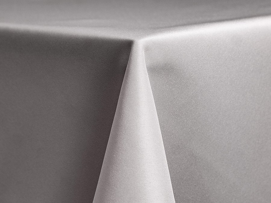 Silver Polyester Linen
