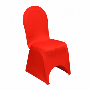 Red spandex banquet chair cover