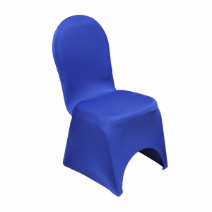 Royal blue spandex banquet chair cover