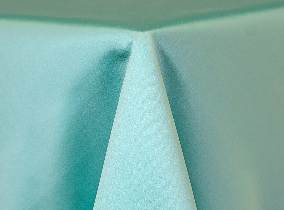 Aqua Satin Linen