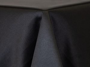Lamour satin linen - Black 653