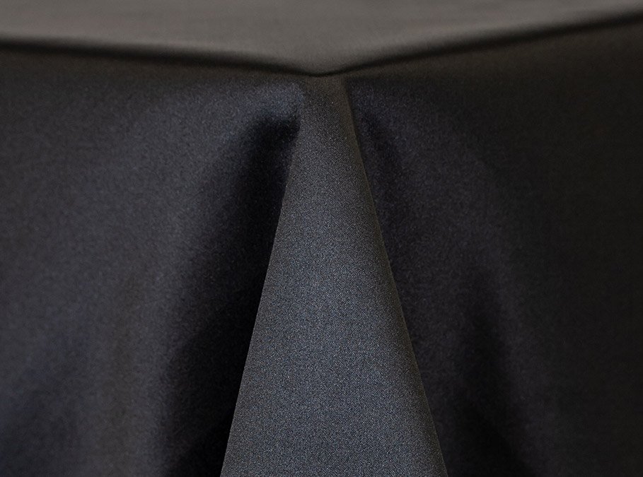 Black Satin Linen
