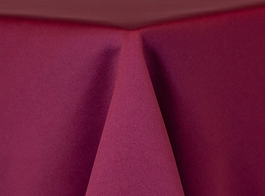 Burgundy Satin Linen
