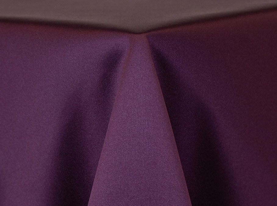 Eggplant Satin Linen