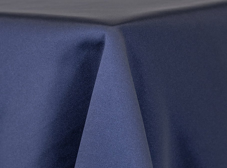 Navy Satin Linen