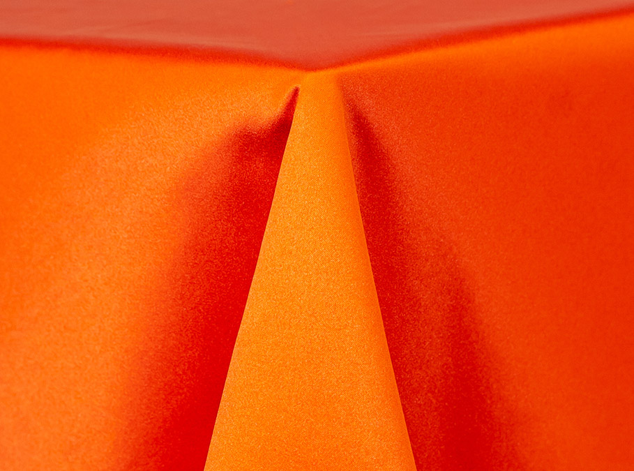 Orange Satin Linen