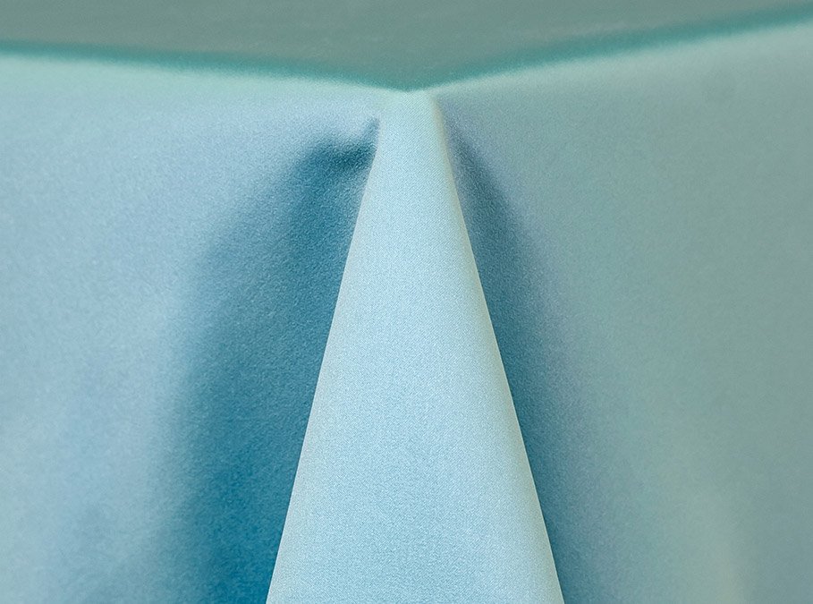 Turquoise Satin Linen