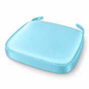 Aqua Satin Chiavari Chair Pad