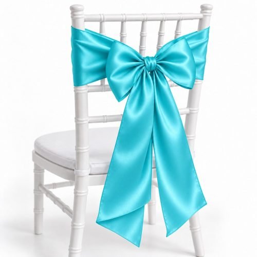Aqua Satin Sash