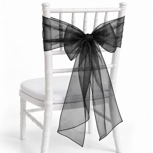 Black Organza Sash