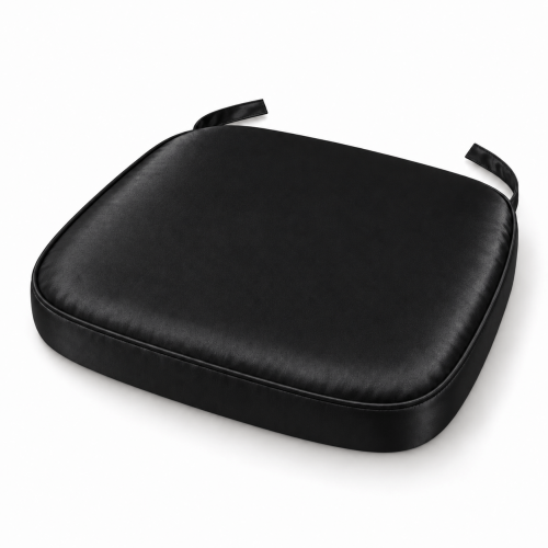 Black Satin Chiavari Chair Pad