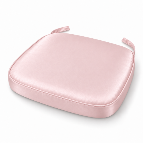 Blush Satin Chiavari Chair Pad