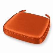 Burnt Orange Satin Chiavari Chair Pad