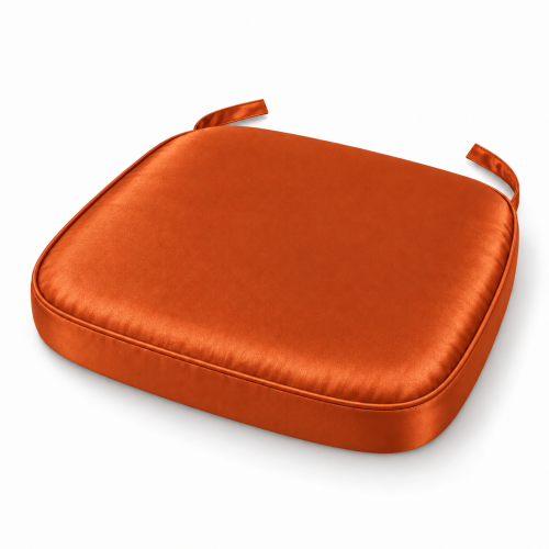 Burnt Orange Satin Chiavari Chair Pad