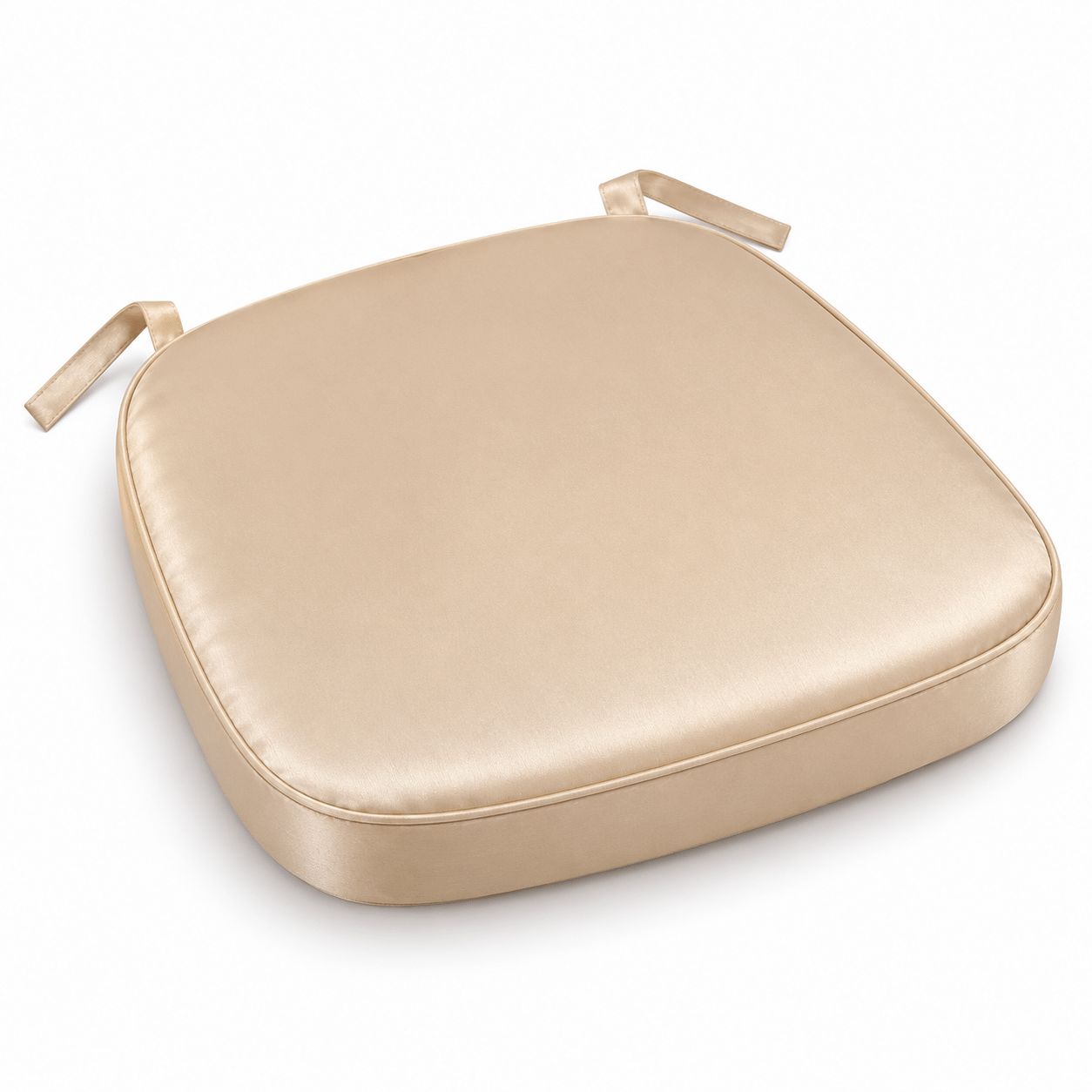 Champagne Satin Chiavari Chair Pad