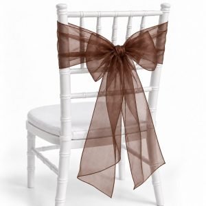 Chocolate Organza Sash