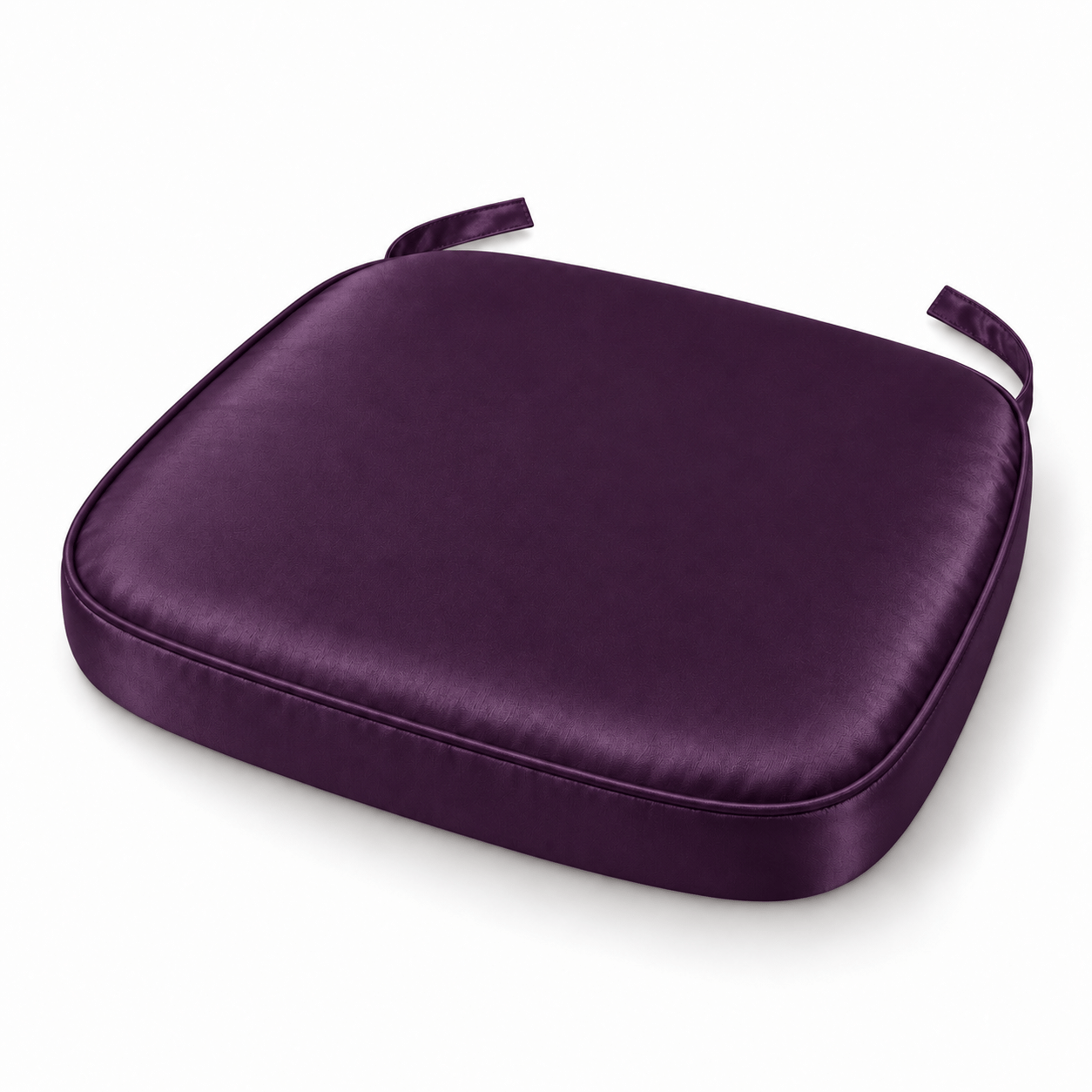 Eggplant Satin Chiavari Chair Pad