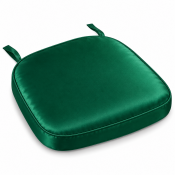 Emerald Green Satin Chiavari Chair Pad