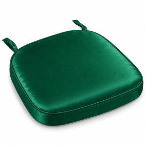 Emerald Green Satin Chiavari Chair Pad