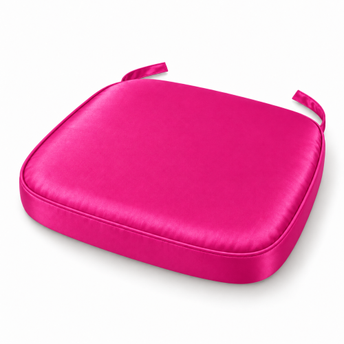 Fuchsia Satin Chiavari Chair Pad