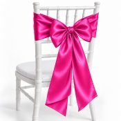 Fuchsia Satin Sash