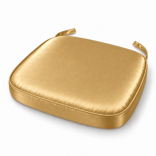 Gold Satin Chiavari Chair Pad