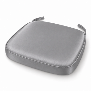 Gray Satin Chiavari Chair Pad