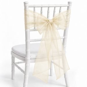 Ivory Organza Sash