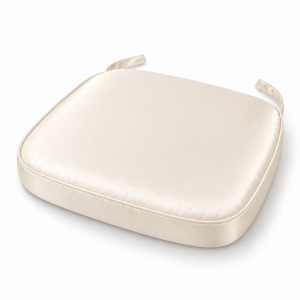Ivory Satin Chiavari Chair Pad