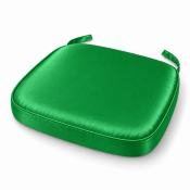 Kelly Green Satin Chiavari Chair Pad