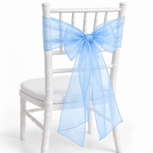 Light Blue Organza Sash