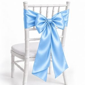 Light Blue Satin Sash