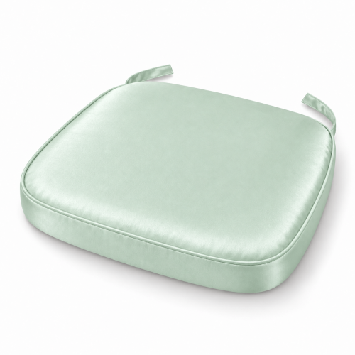 Mint Satin Chiavari Chair Pad