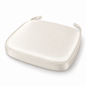 Off White Satin Chiavari Chair Pad