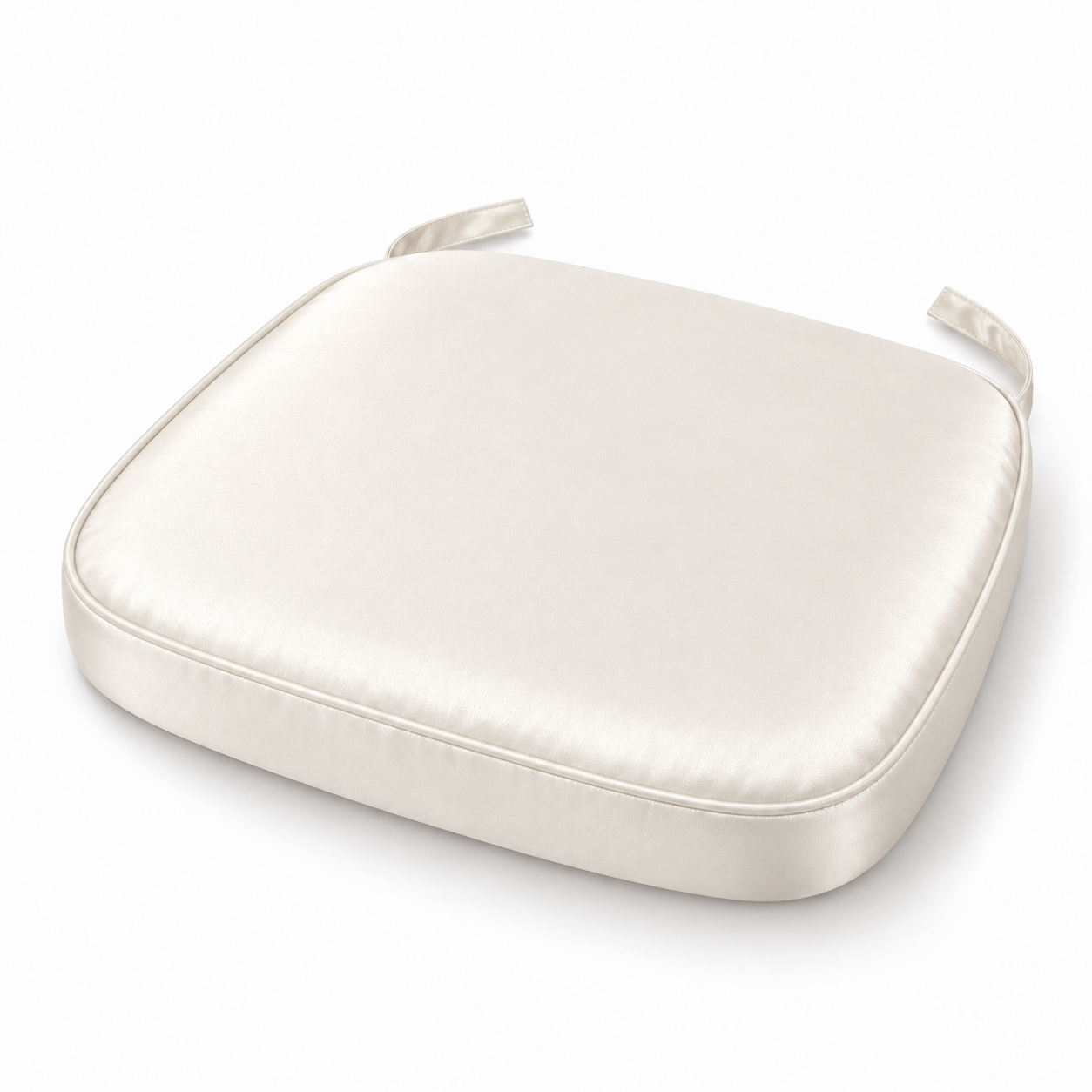 Off White Satin Chiavari Chair Pad