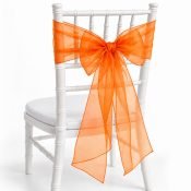 Orange Organza Sash
